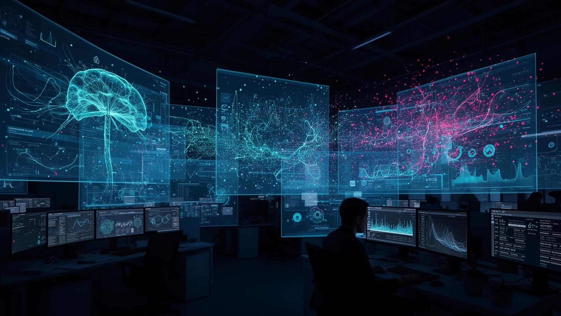 Visualización de inteligencia artificial aplicada en operaciones